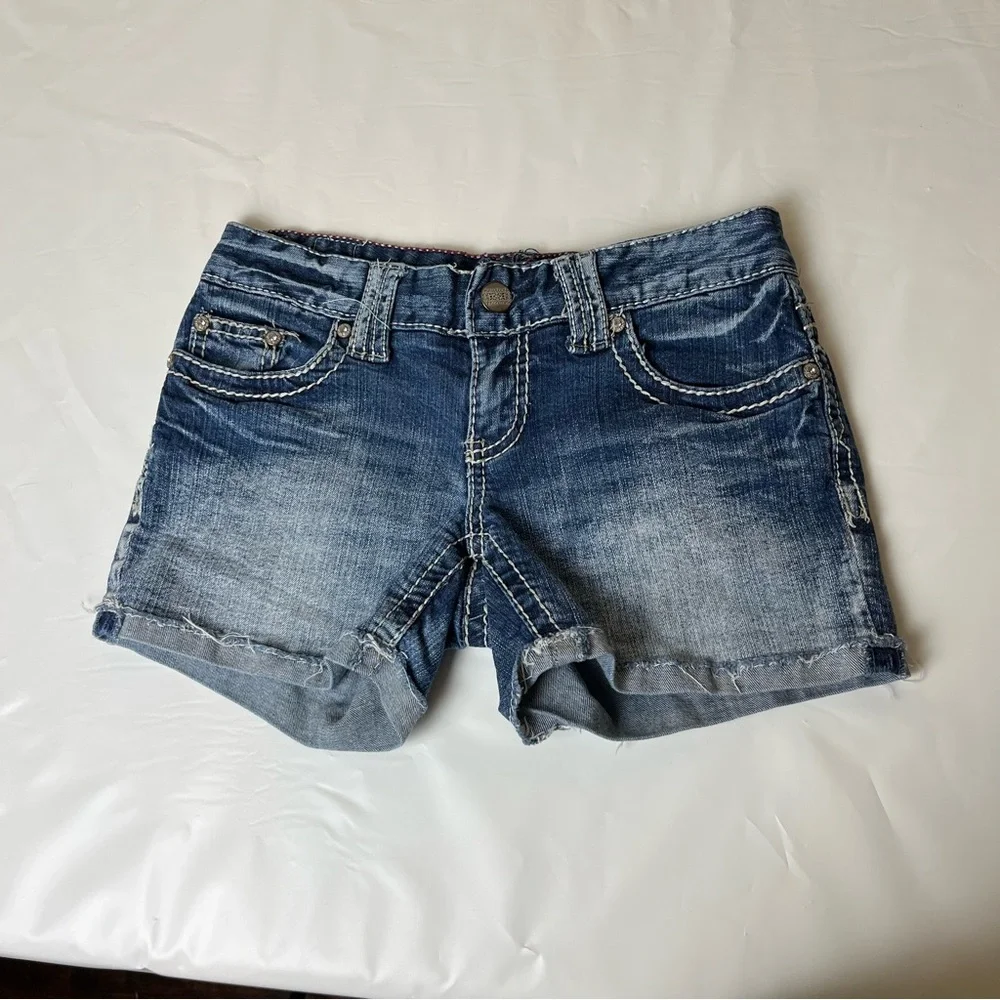 Maurices Womens Denim Jean Shorts Size 1/2 - Picture 10 of 12